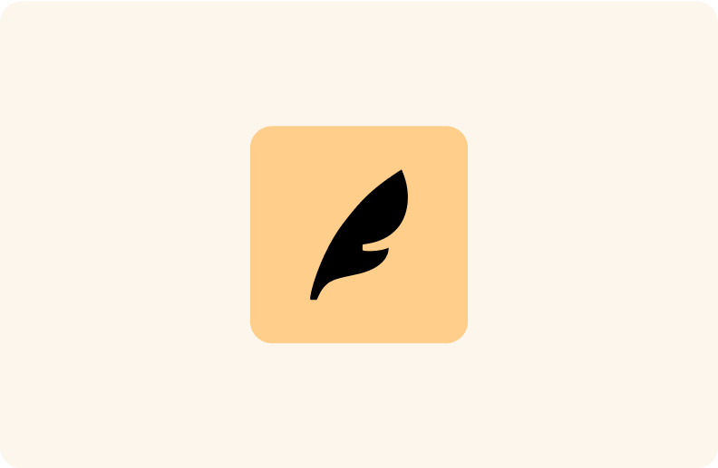 A preview of the Feather mobile app showing the "Your policies" section