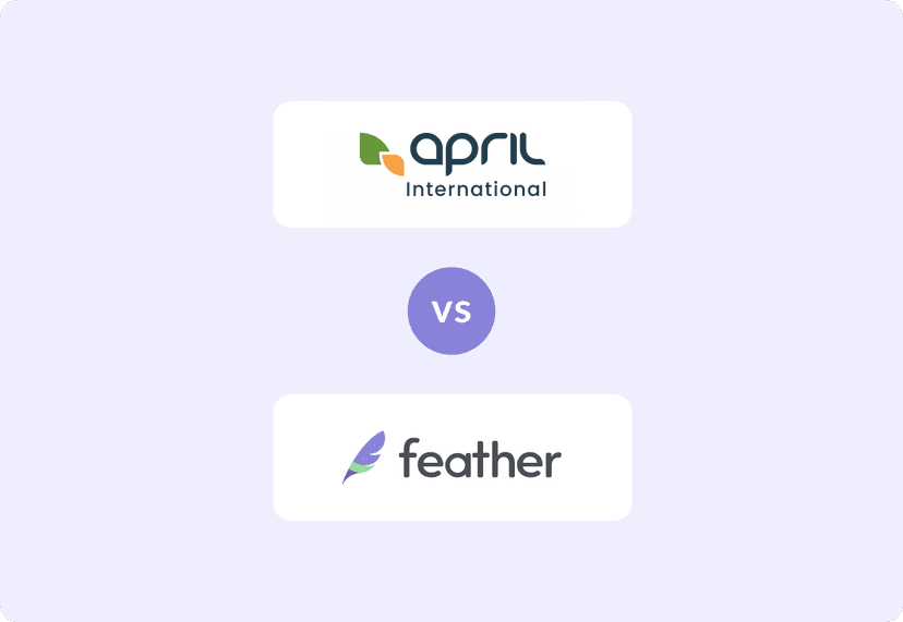 Feather and April logos