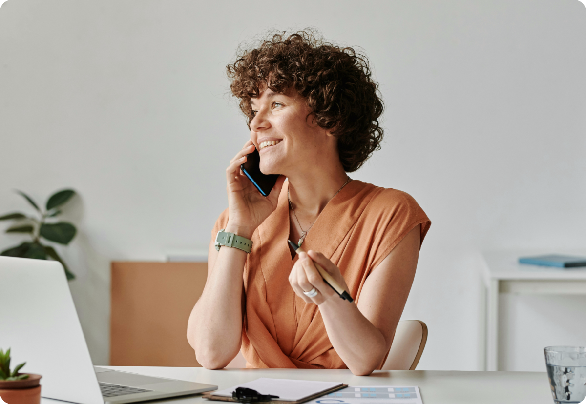 lady over the phone