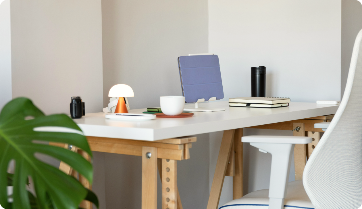 a workplace setup 