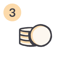 illustration of some coins