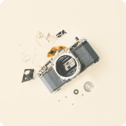 Image showing a broken camera.