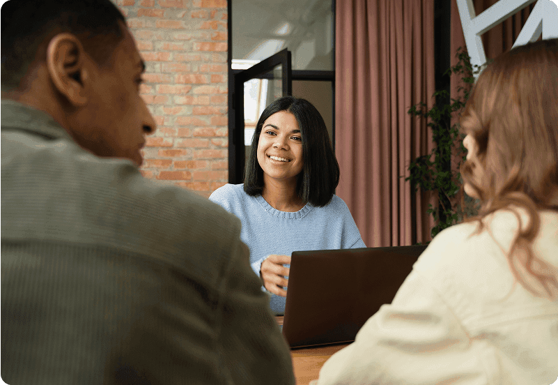 Relocation expert helping American couple plan move to Madrid, Spain.